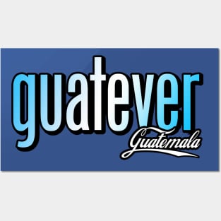 GUATEVER Blue and White Posters and Art